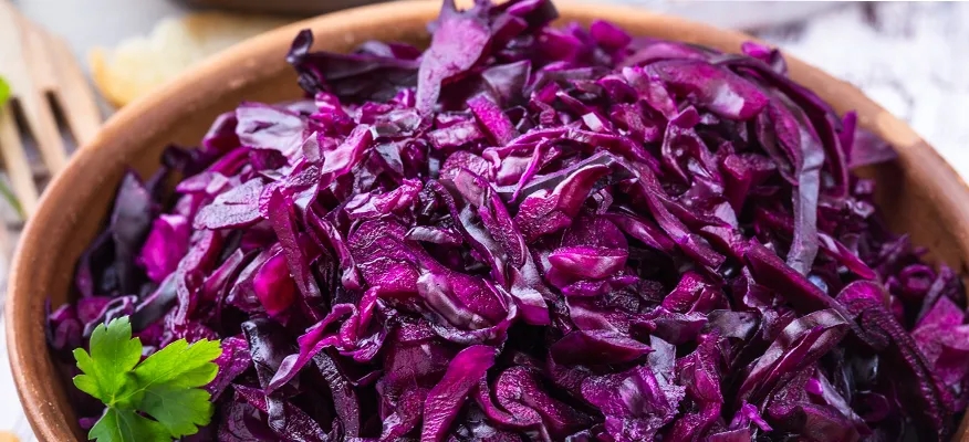 Red cabbage and beetroot: vibrant vegetables rich in vitamins, minerals, and antioxidants.